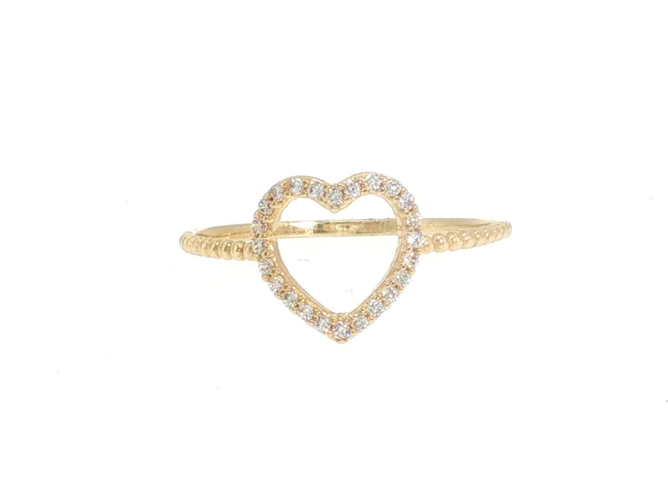Ring in Yellow Gold 18k with Cubic Zirconia — Rings — Yellow Gold 18k