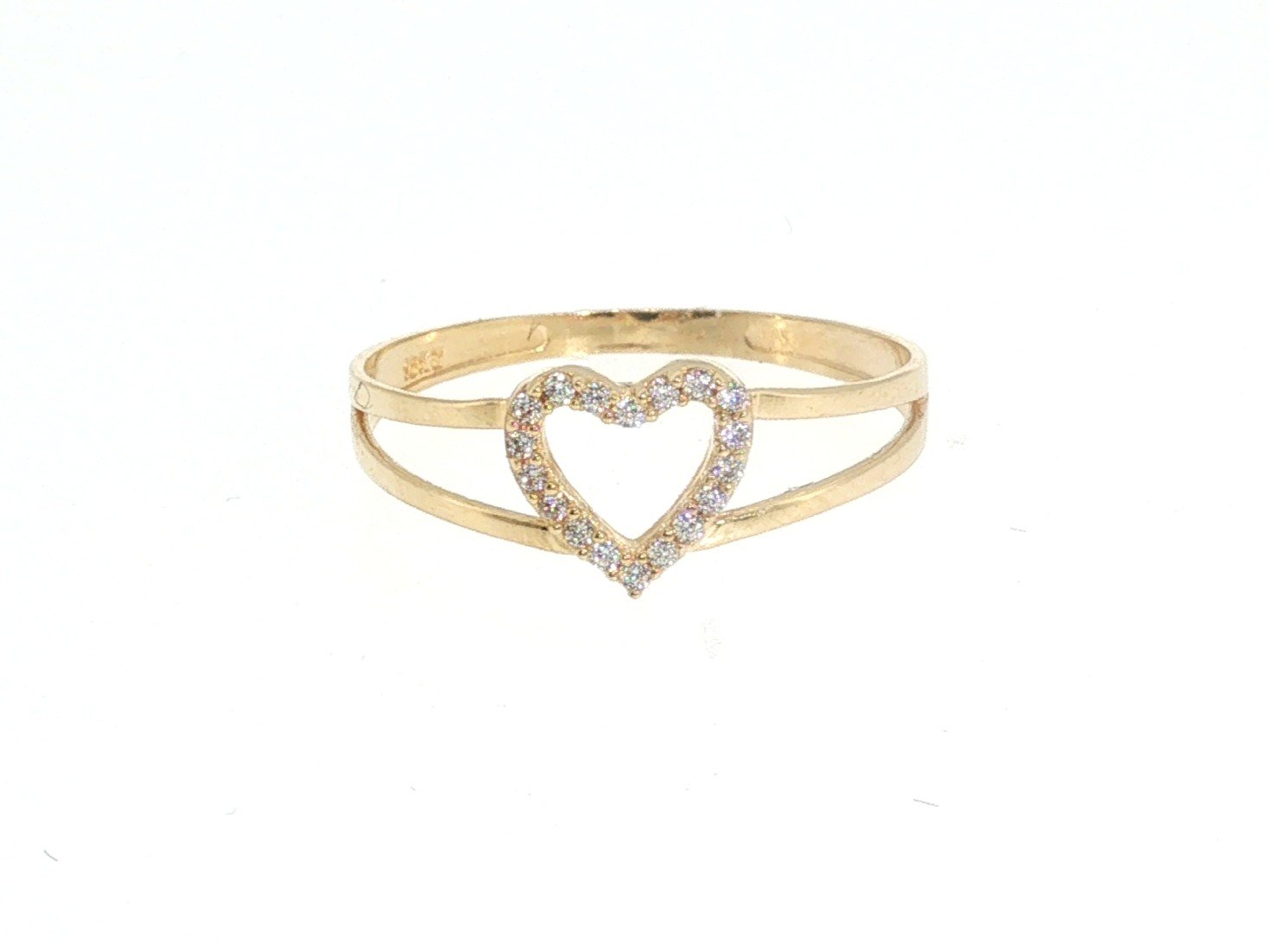 Ring in Yellow Gold 18k with Cubic Zirconia — Rings — Yellow Gold 18k