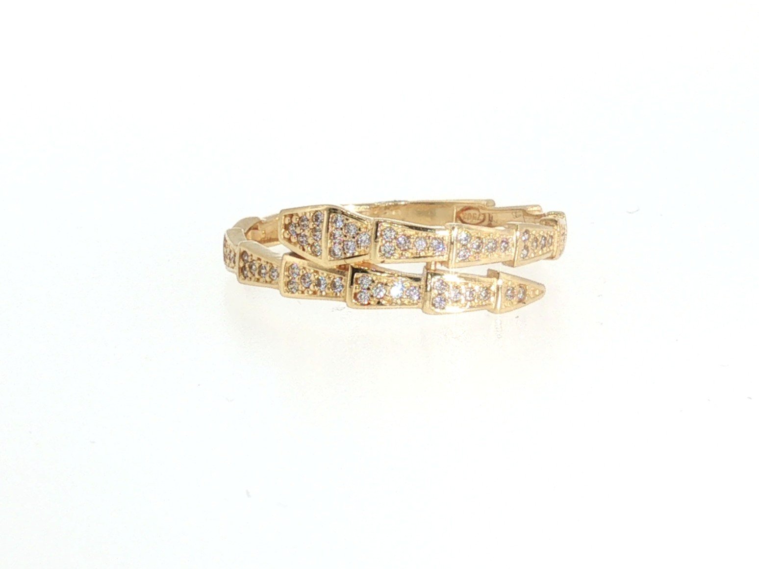 Ring in Yellow Gold 18k with Cubic Zirconia — Rings — Yellow Gold 18k