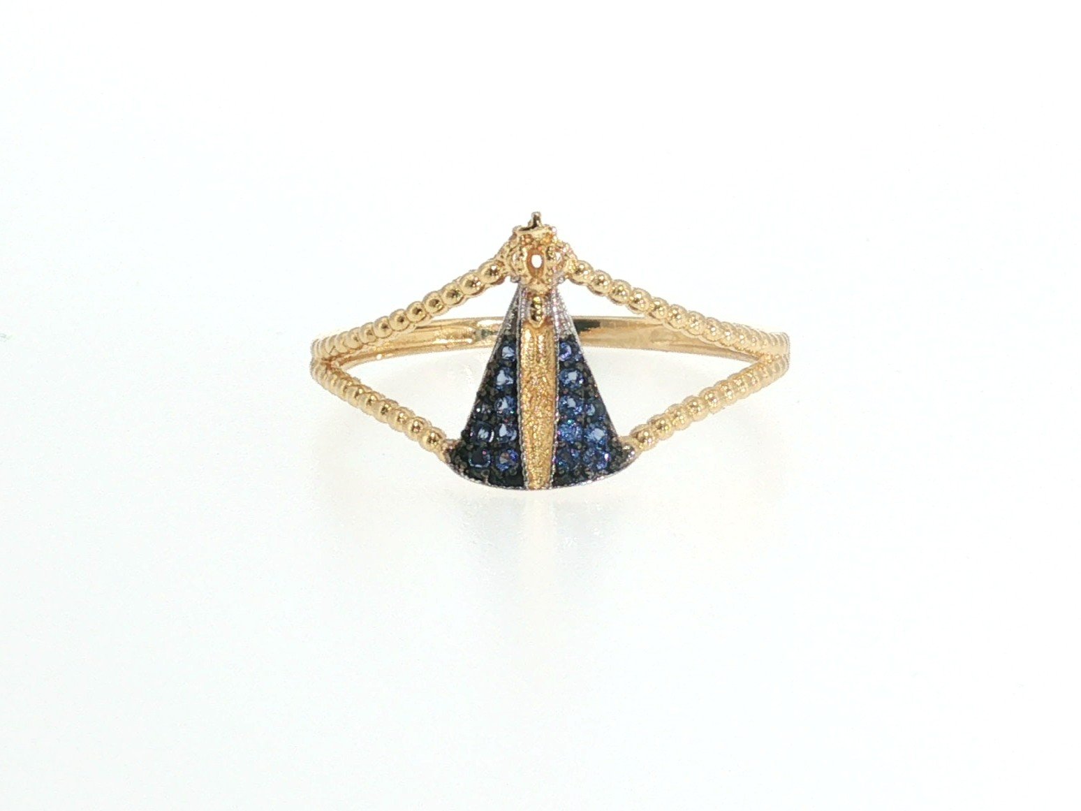 Ring in Yellow Gold 18k with Cubic Zirconia — Rings — Yellow Gold 18k