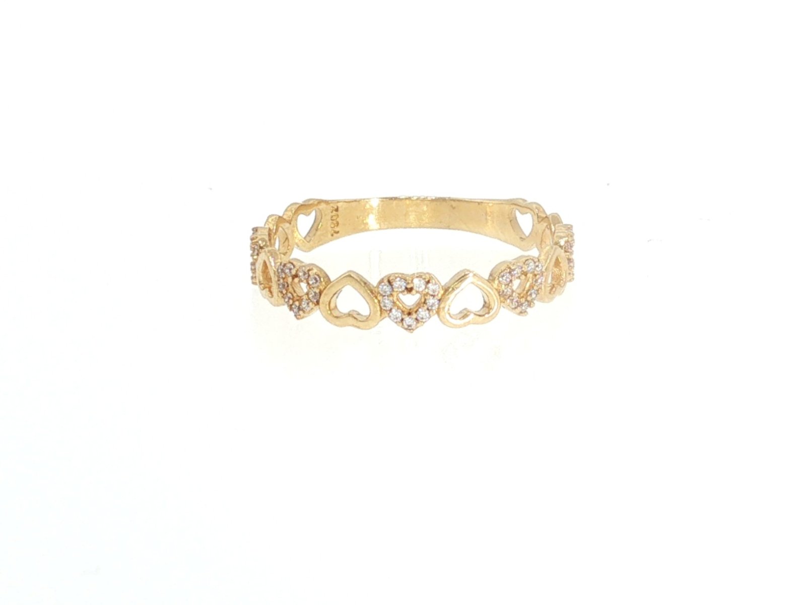 Ring in Yellow Gold 18k with Cubic Zirconia — Rings — Yellow Gold 18k