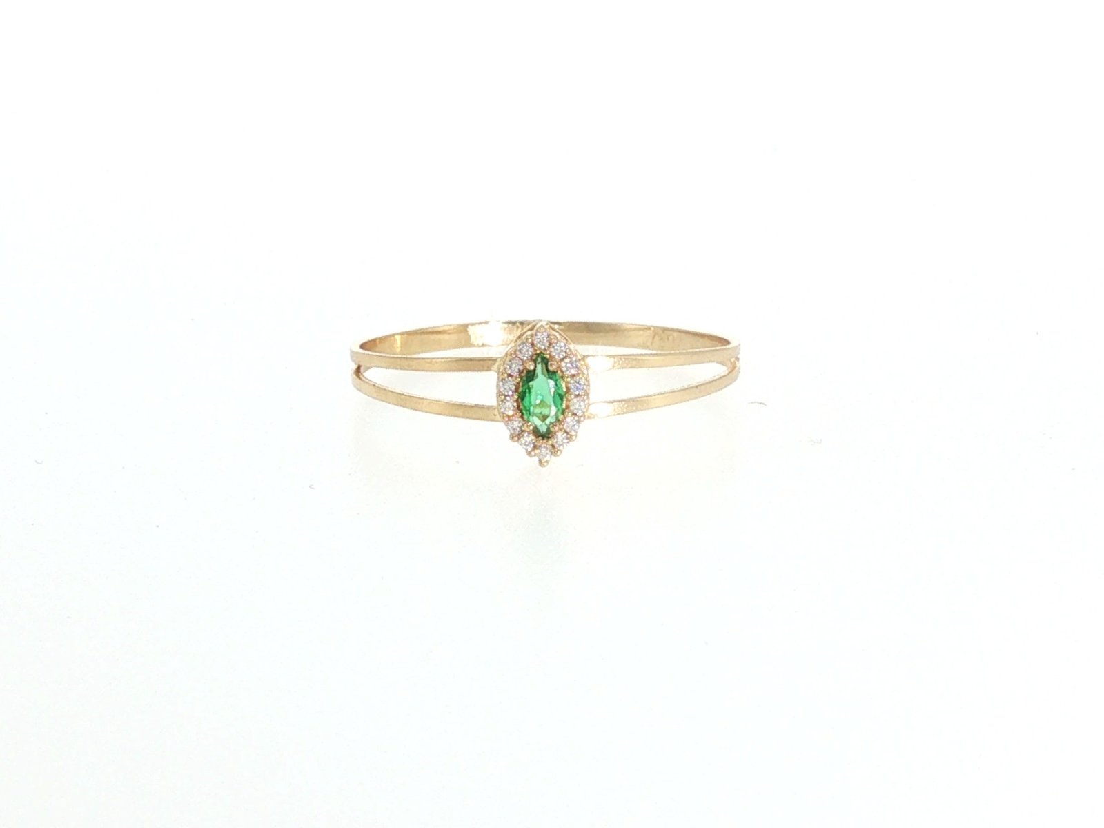 Ring in Yellow Gold 18k with Cubic Zirconia — Rings — Yellow Gold 18k