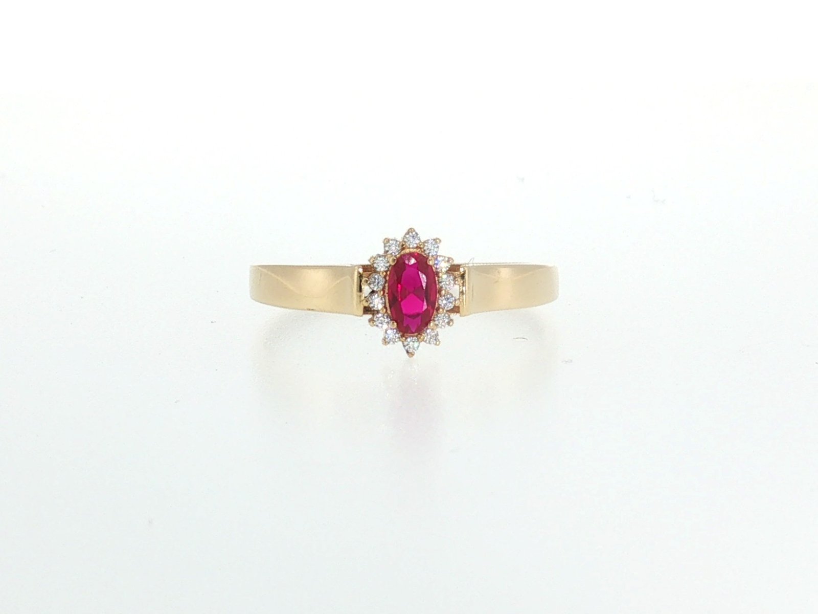 Ring in Yellow Gold 18k with Cubic Zirconia — Rings — Yellow Gold 18k