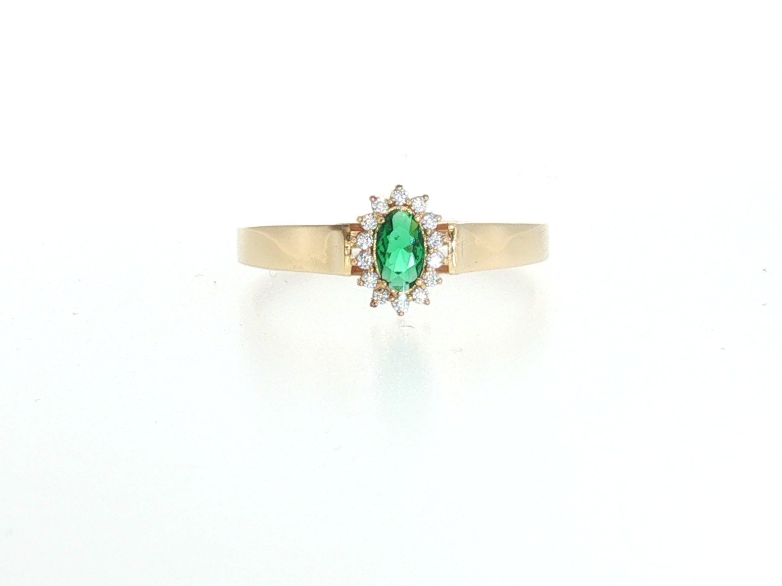 Ring in Yellow Gold 18k with Cubic Zirconia — Rings — Yellow Gold 18k