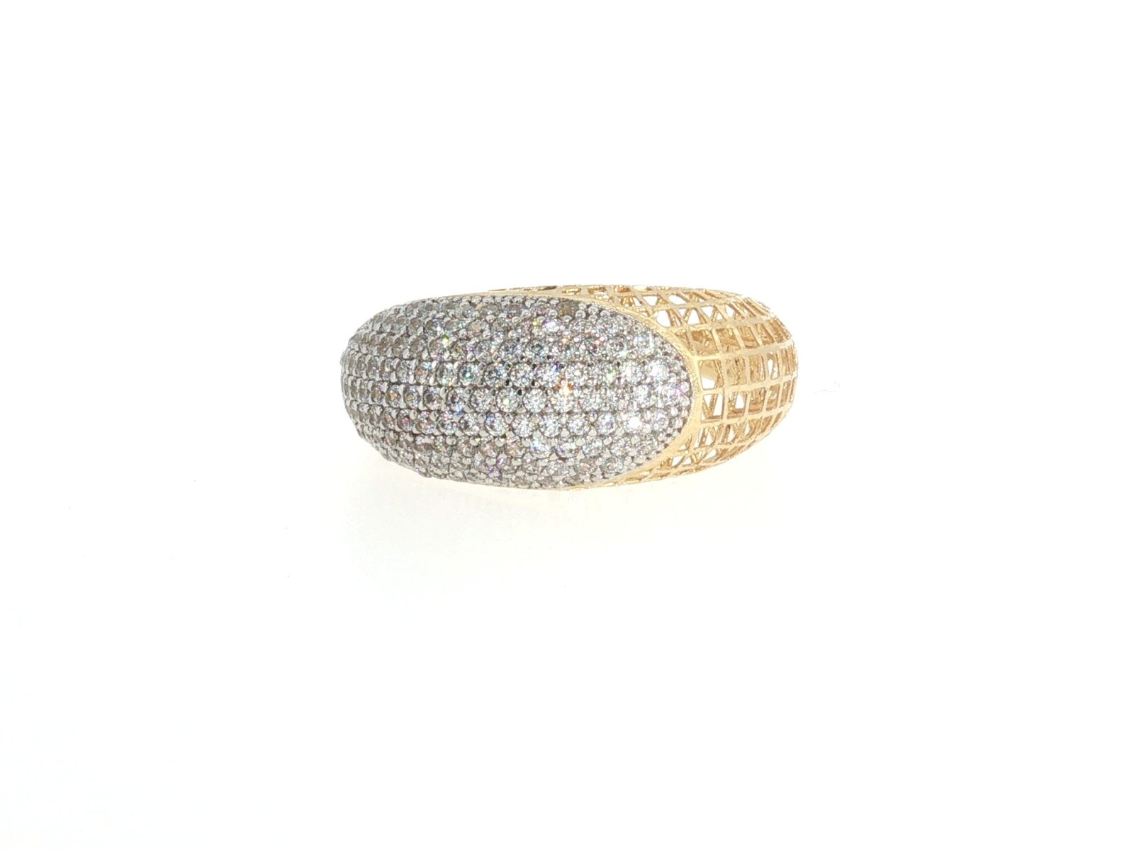 Ring in Yellow Gold 18k with Cubic Zirconia — Rings — Yellow Gold 18k