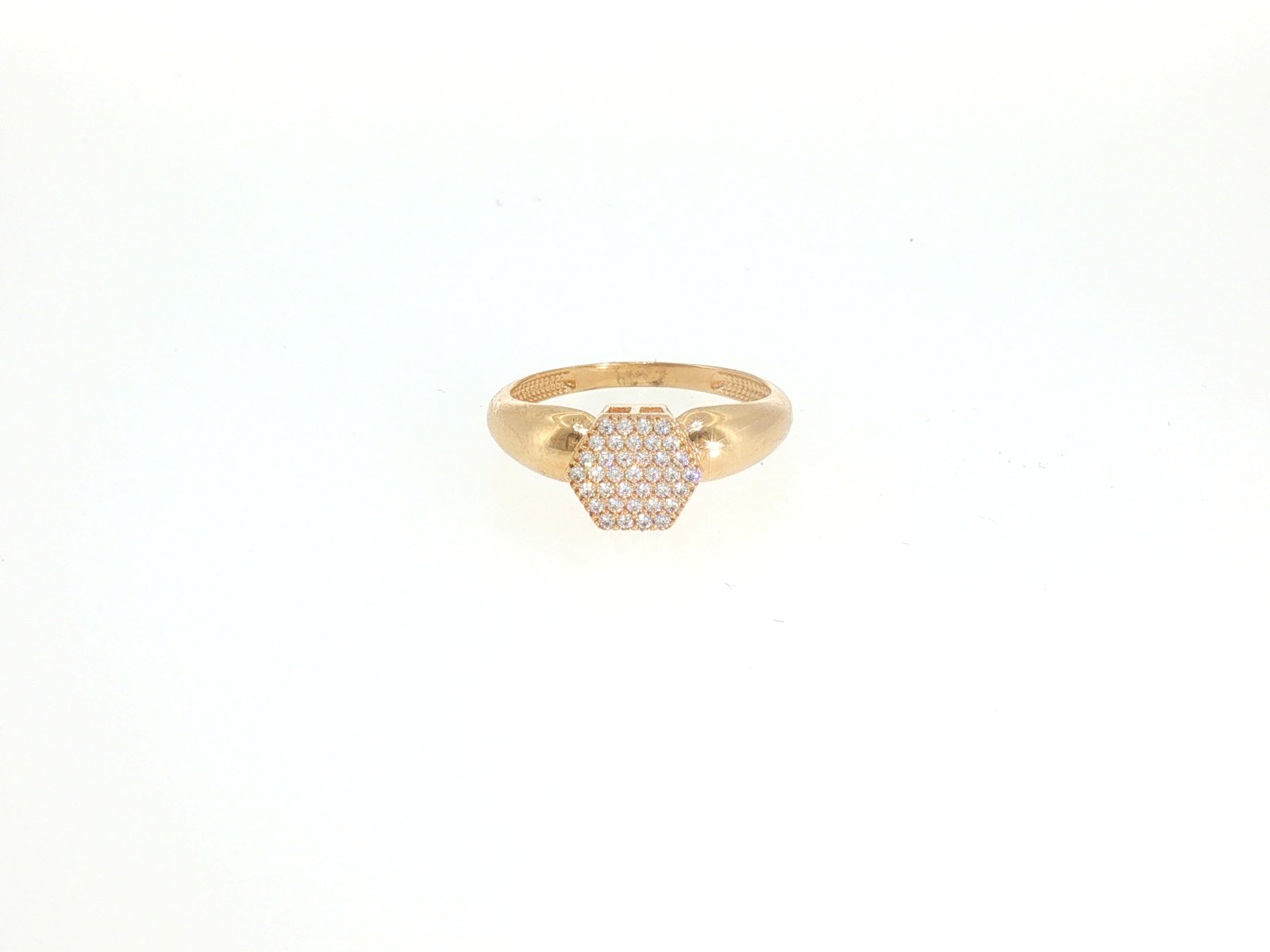 Ring in Yellow Gold 18k with Cubic Zirconia — Rings — Yellow Gold 18k
