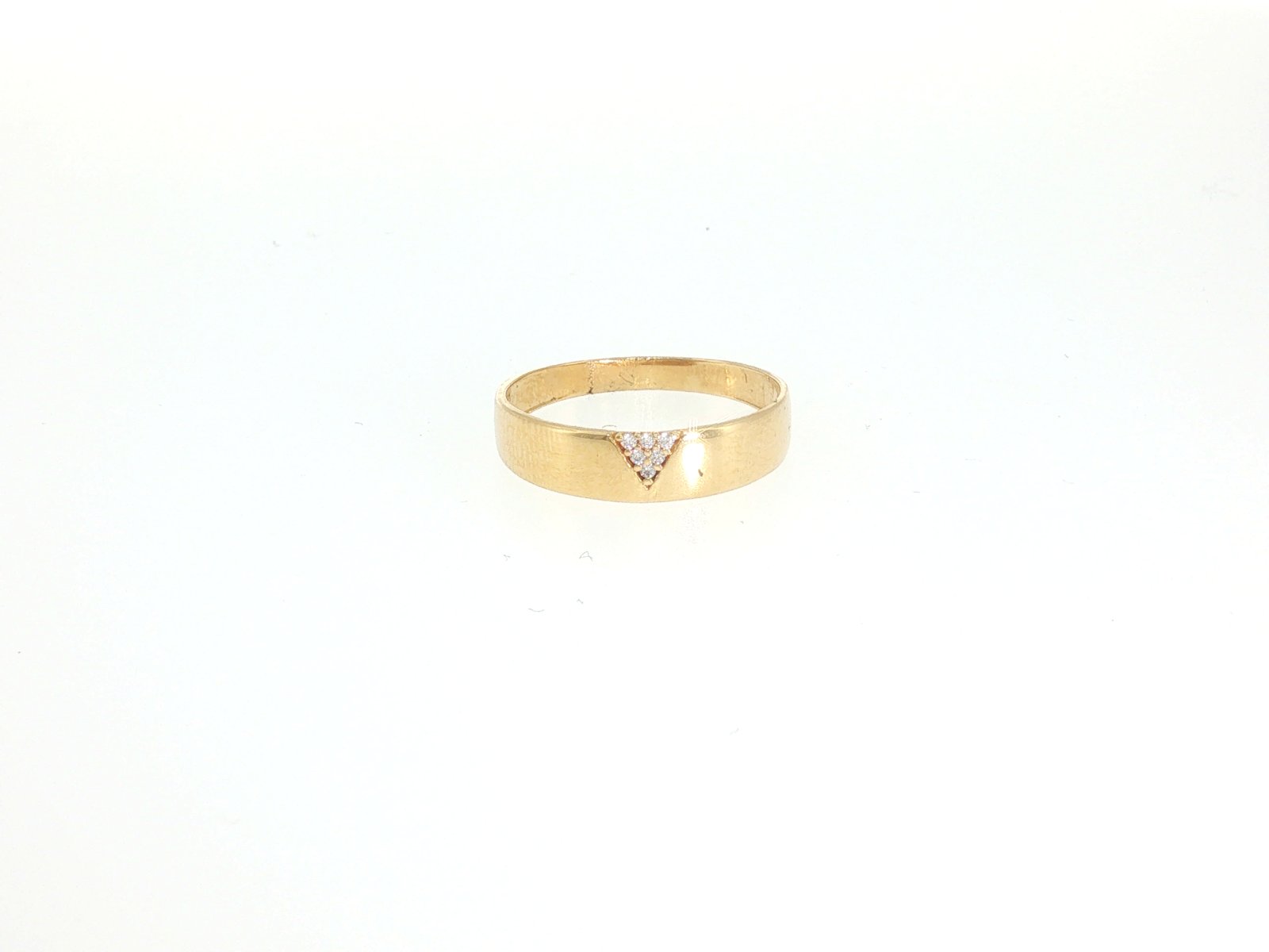 Anillo en Oro amarillo 18k con Circonia — Anillos — Oro amarillo 18k