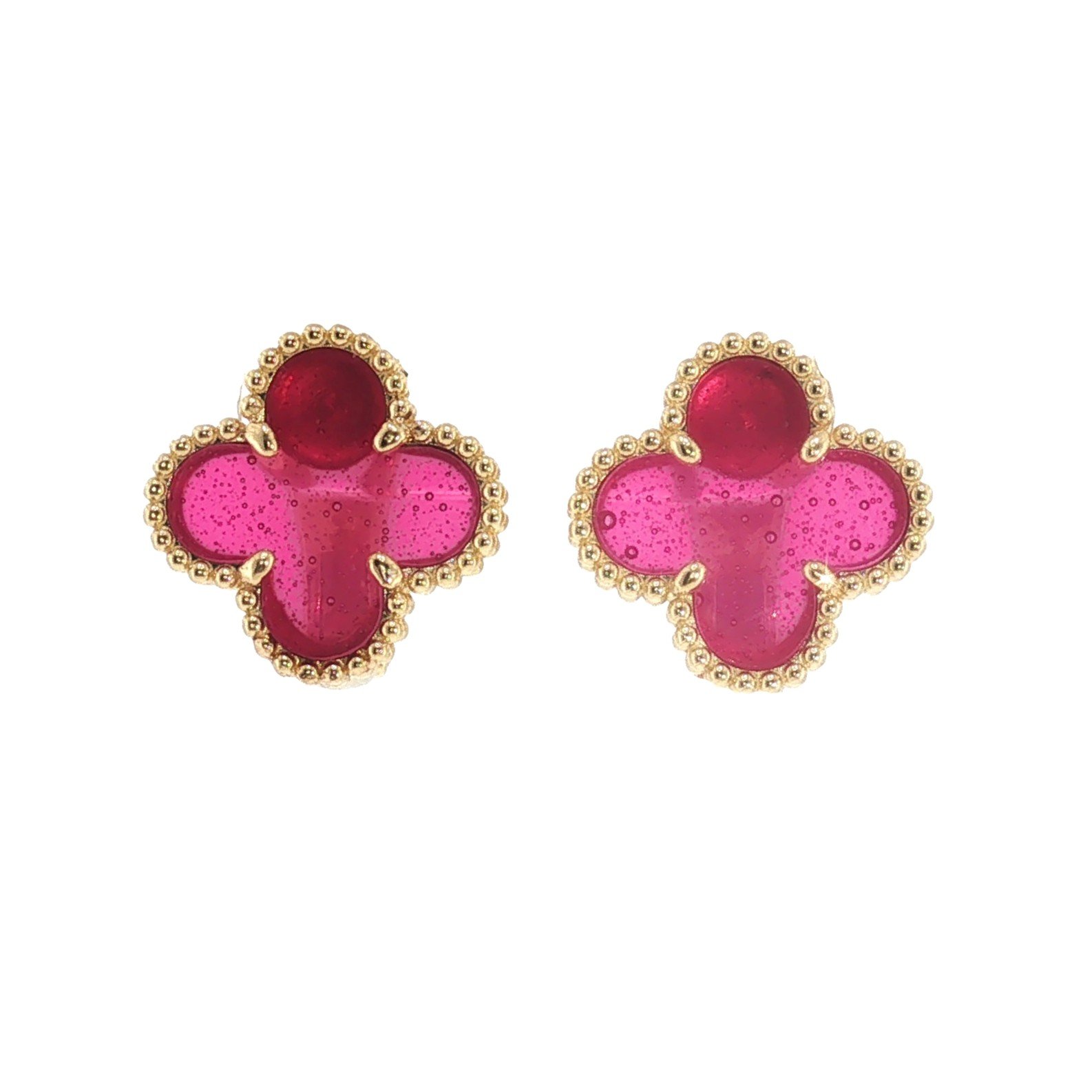 Earrings in Yellow Gold 18k with Enamel — Earrings — Yellow Gold 18k