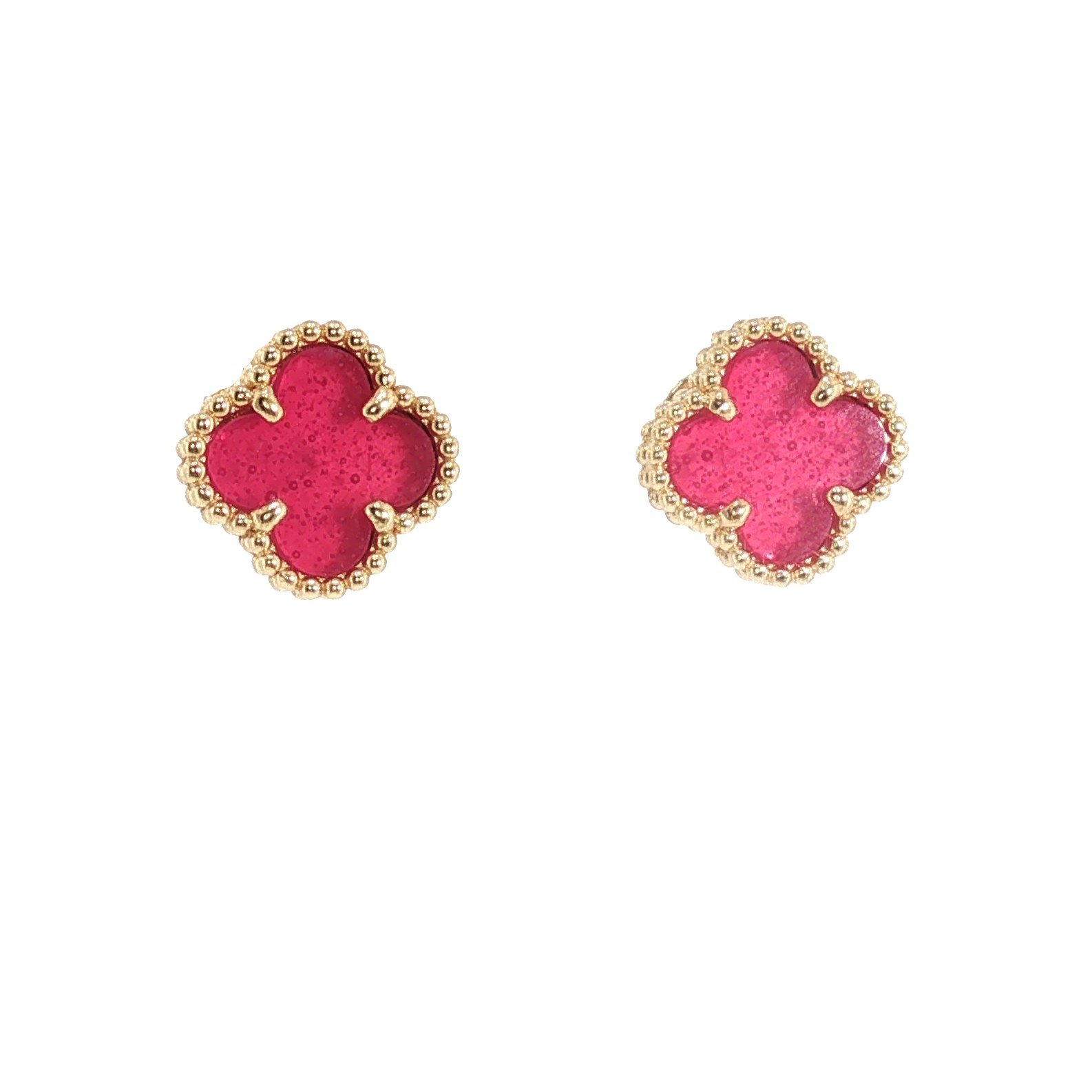 Earrings in Yellow Gold 18k with Enamel — Earrings — Yellow Gold 18k