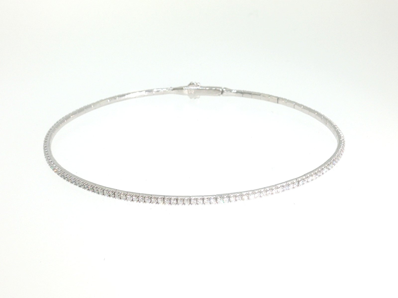 Pulsera en Oro blanco 18k con Diamante — Pulseras — Oro blanco 18k