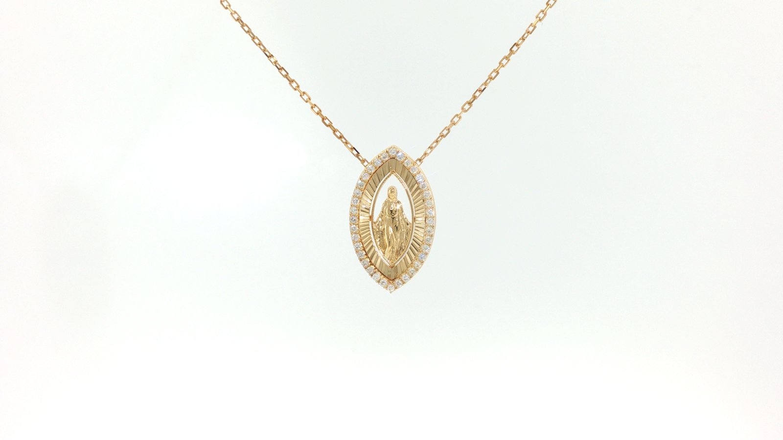 Necklace in Yellow Gold 18k with Diamond — Necklaces — Yellow Gold 18k