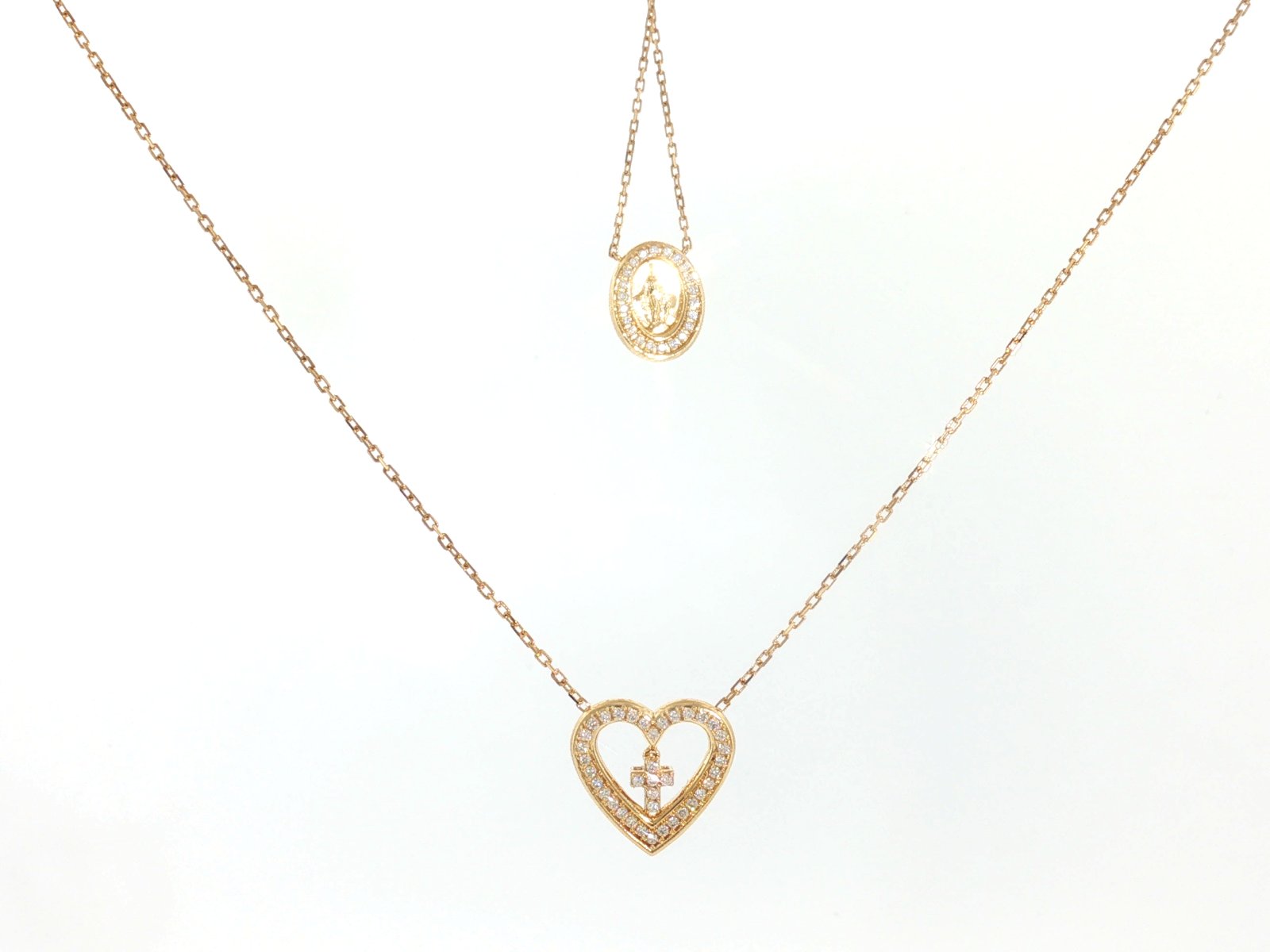 Necklace in Yellow Gold 18k with Diamond — Necklaces — Yellow Gold 18k