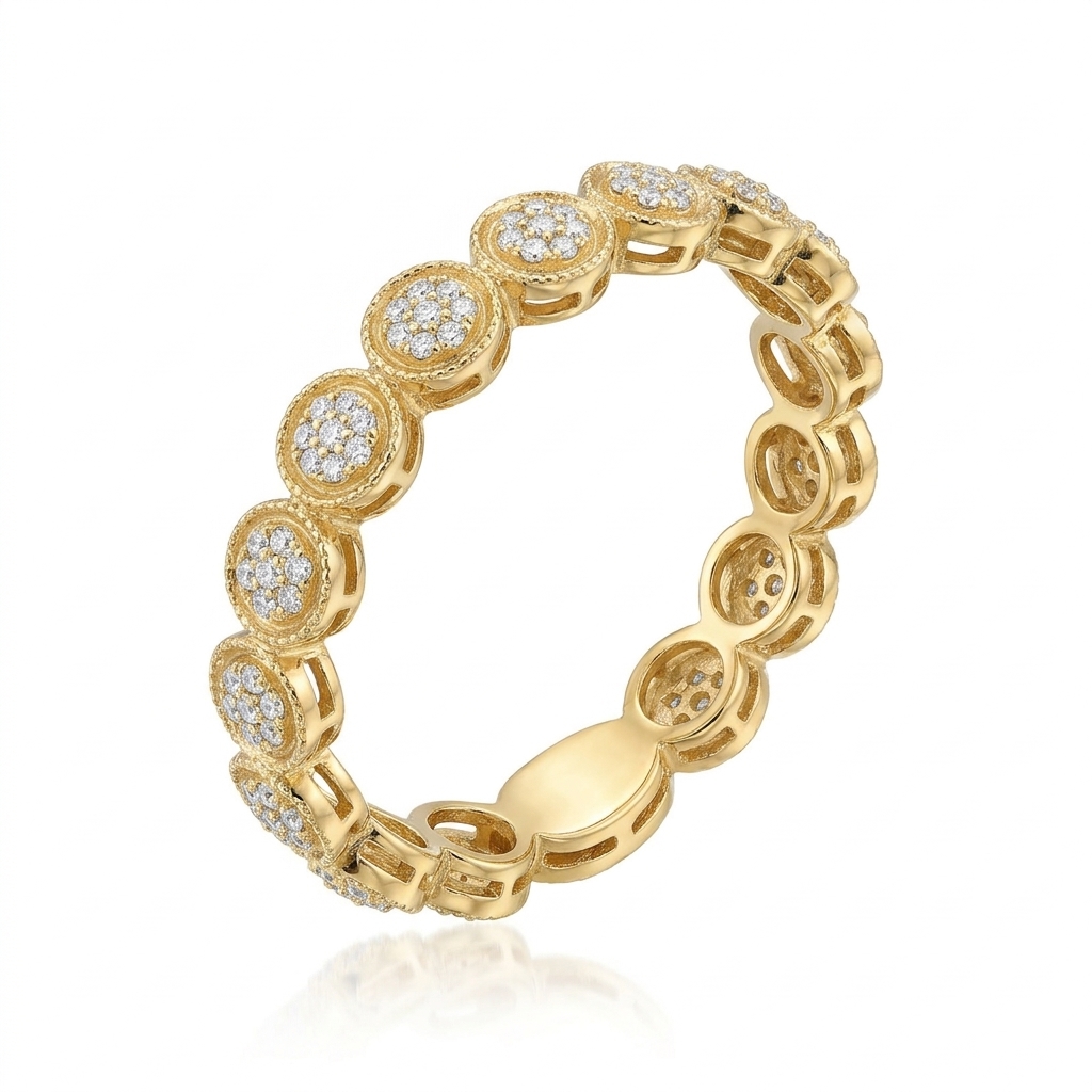 Ring in Yellow Gold 18k with Diamond — Rings — Yellow Gold 18k