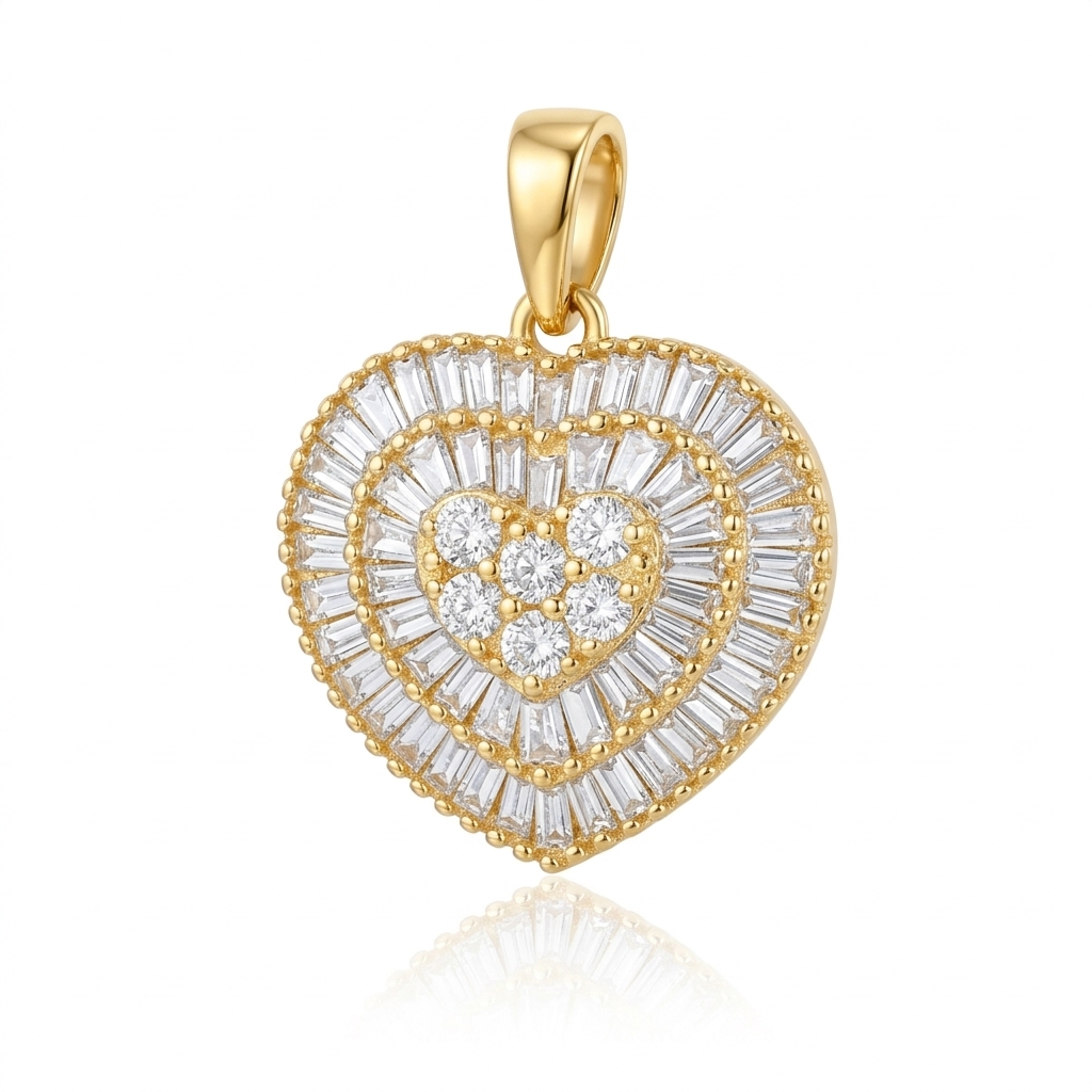 Pendant in Yellow Gold 18k with Diamond — Pendants — Yellow Gold 18k