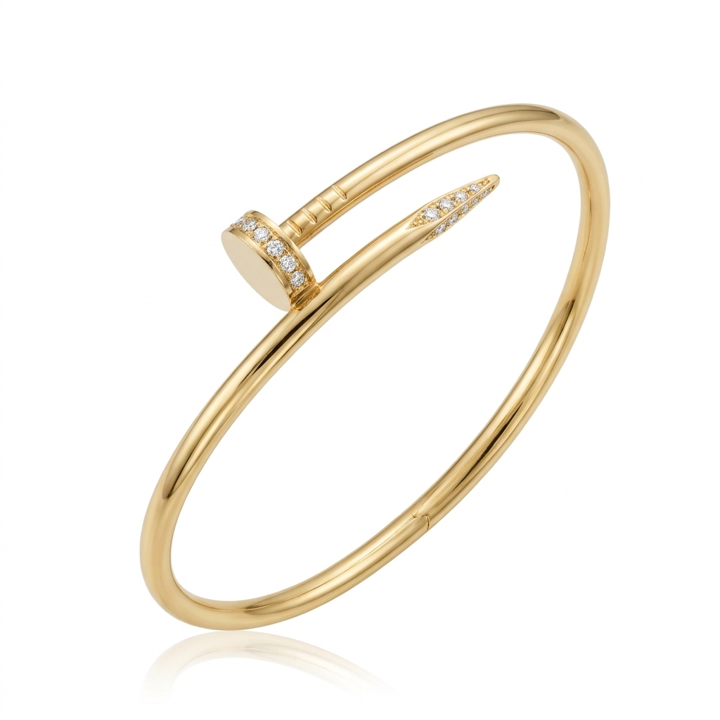 Pulsera en Oro amarillo 18k con Diamante — Pulseras — Oro amarillo 18k