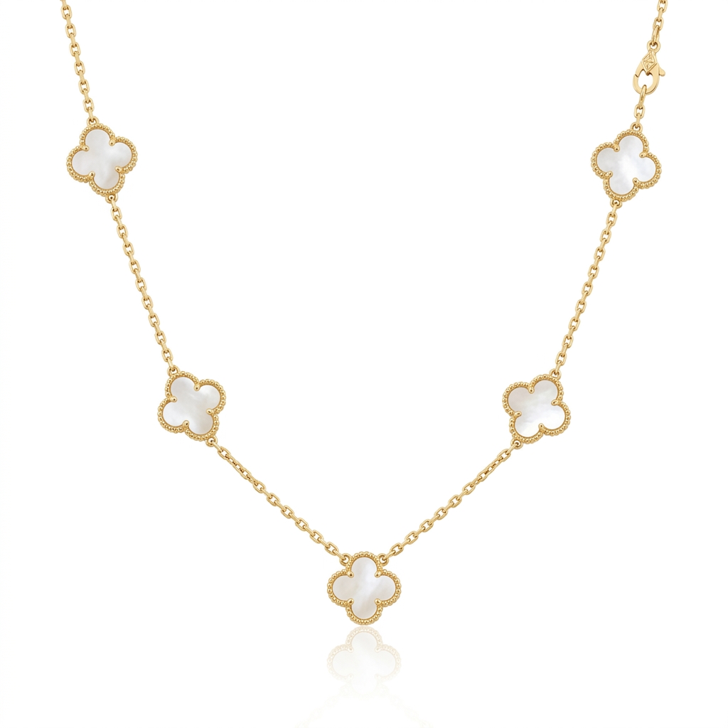 Necklace in Yellow Gold 18k with Mother of Pearl — Necklaces — Yellow Gold 18k